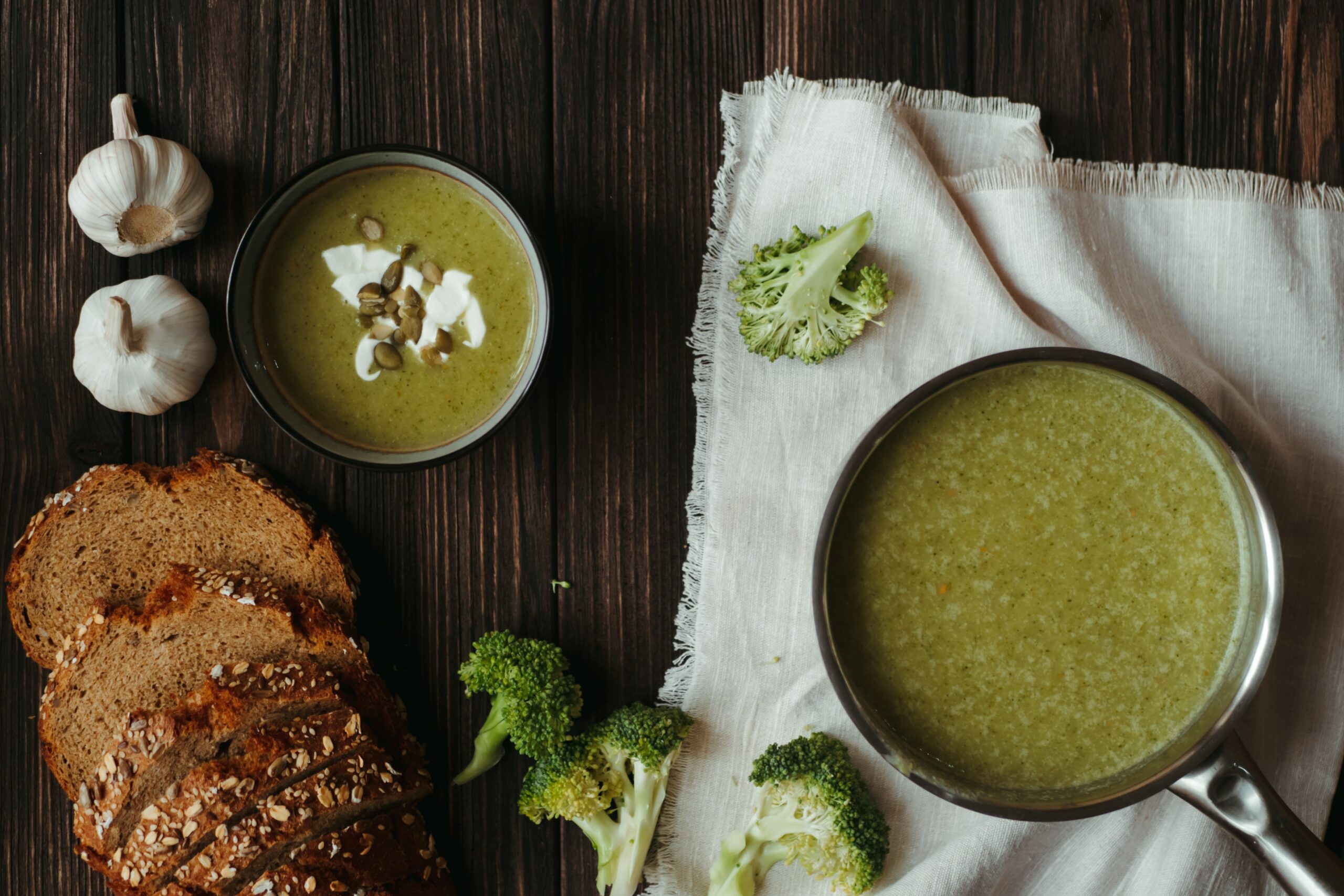soupe aliments végétaliens